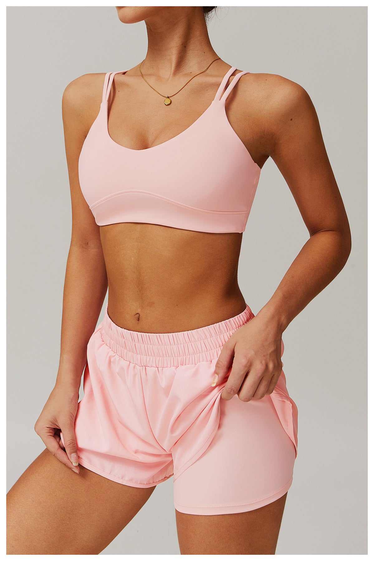 Quick Dry Lined Yoga Running Shorts - view 4