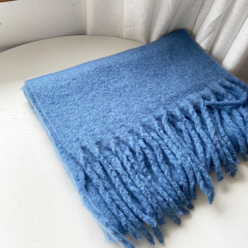 Brushed Fringe Oversized Winter Blanket Scarf - Color_01
