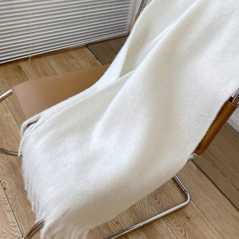 Brushed Fringe Oversized Winter Blanket Scarf - Color_02