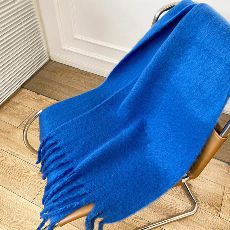 Brushed Fringe Oversized Winter Blanket Scarf - Color_08