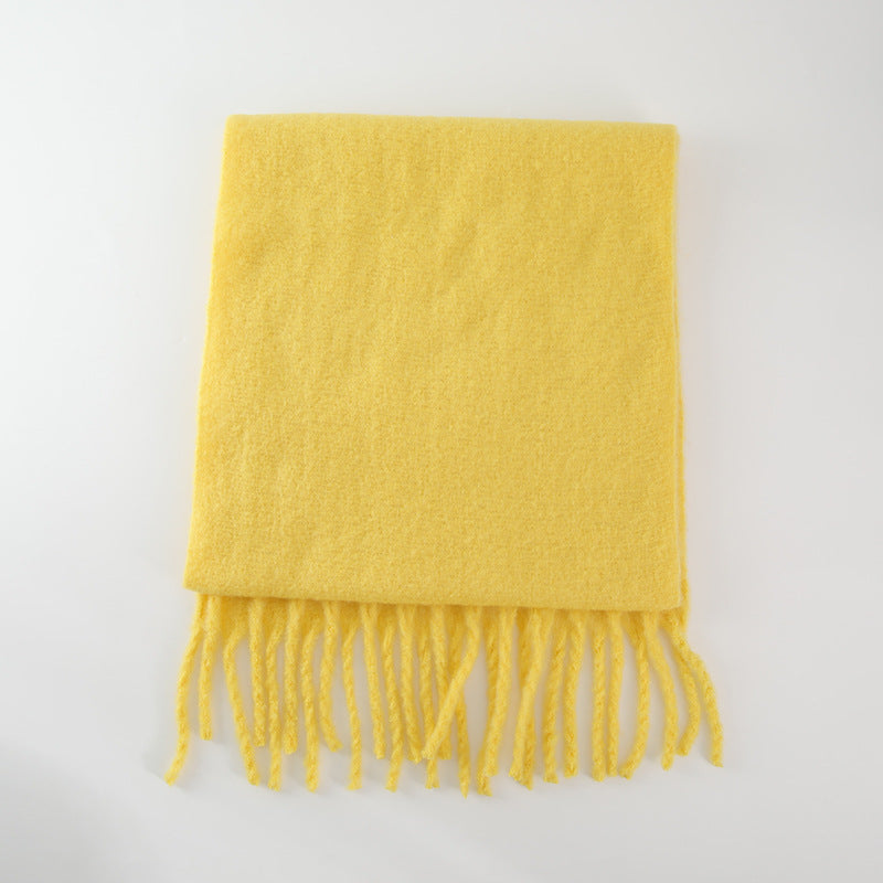 Brushed Fringe Oversized Winter Blanket Scarf - Color_13