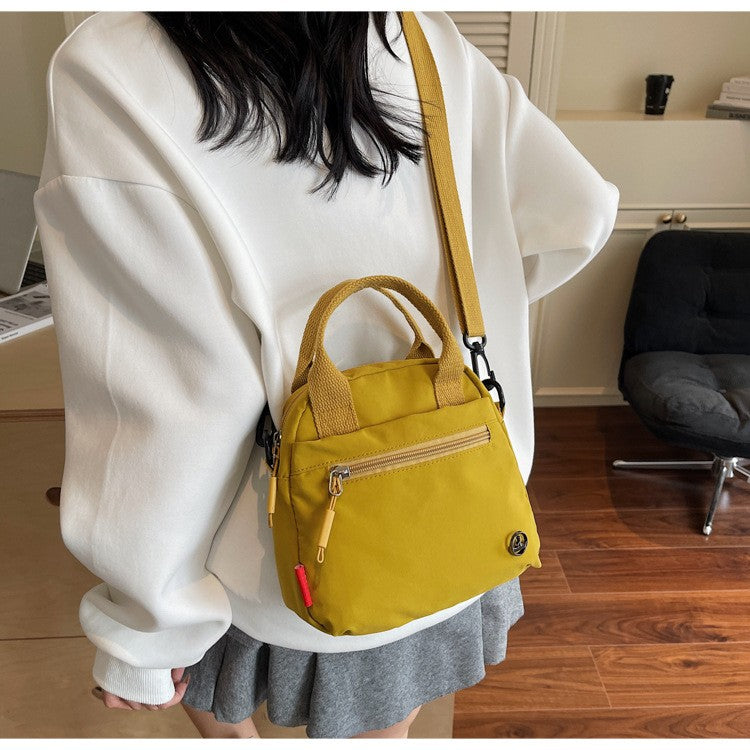 Mini Nylon Top Handle Crossbody Bag