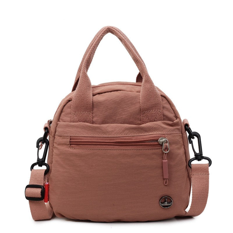Mini Nylon Top Handle Crossbody Bag