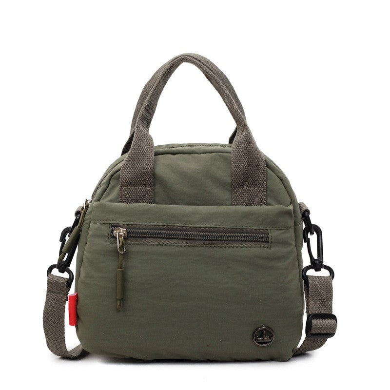 Mini Nylon Top Handle Crossbody Bag