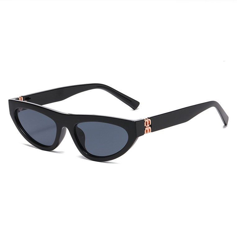Small Frame Cat Eye Retro Sunglasses - Color_1