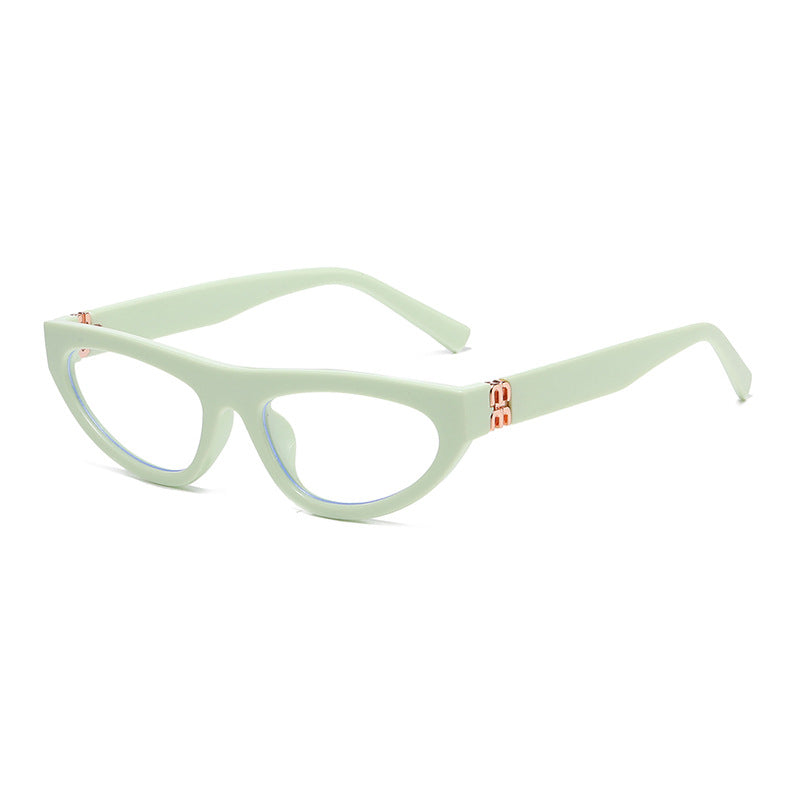 Small Frame Cat Eye Retro Sunglasses - Color_10