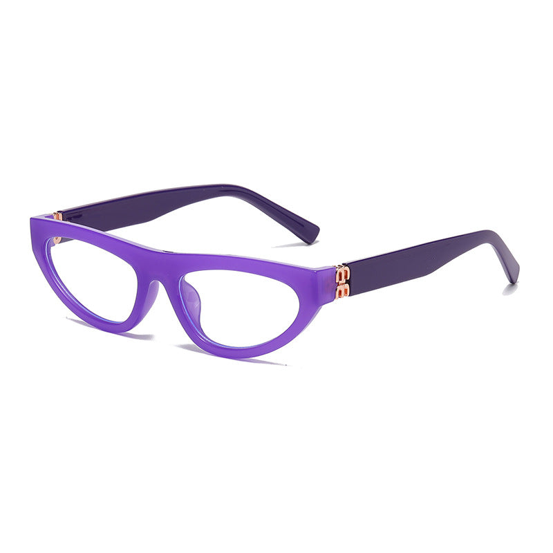 Small Frame Cat Eye Retro Sunglasses - Color_11