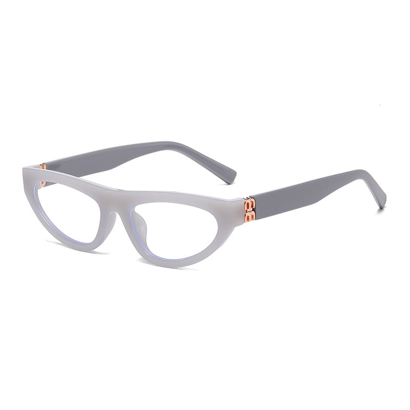 Small Frame Cat Eye Retro Sunglasses - Color_12