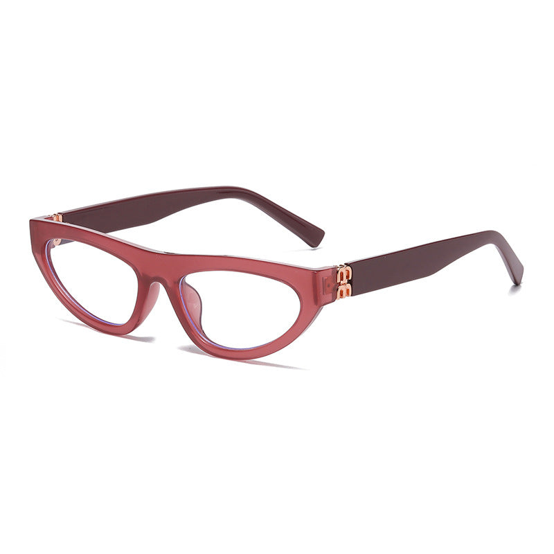 Small Frame Cat Eye Retro Sunglasses - Color_8