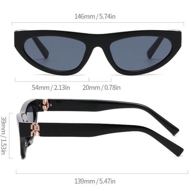 Small Frame Cat Eye Retro Sunglasses - view 1