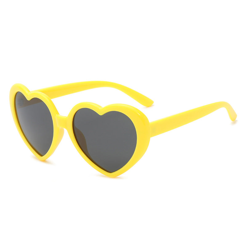Retro Heart Shape Frame Sunglasses - C10