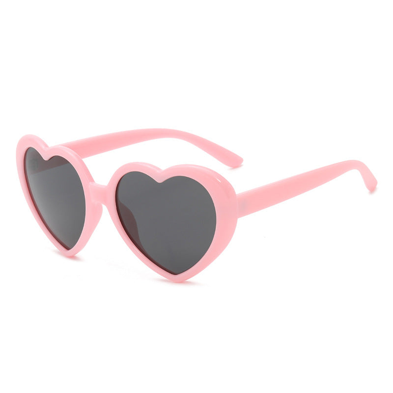 Retro Heart Shape Frame Sunglasses - C11