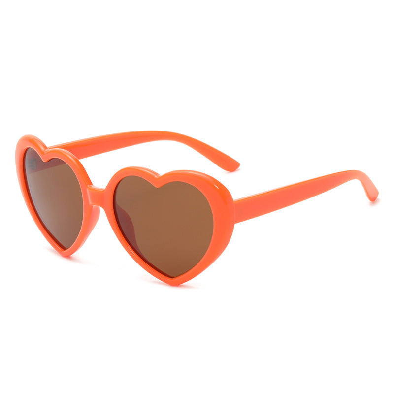 Retro Heart Shape Frame Sunglasses - C13