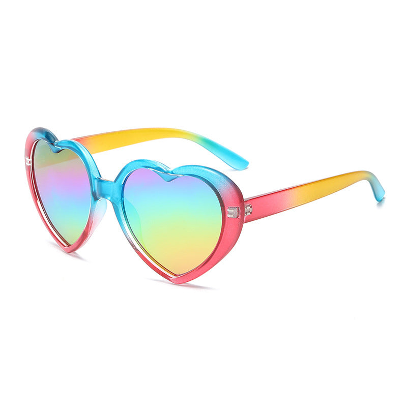 Retro Heart Shape Frame Sunglasses - C16
