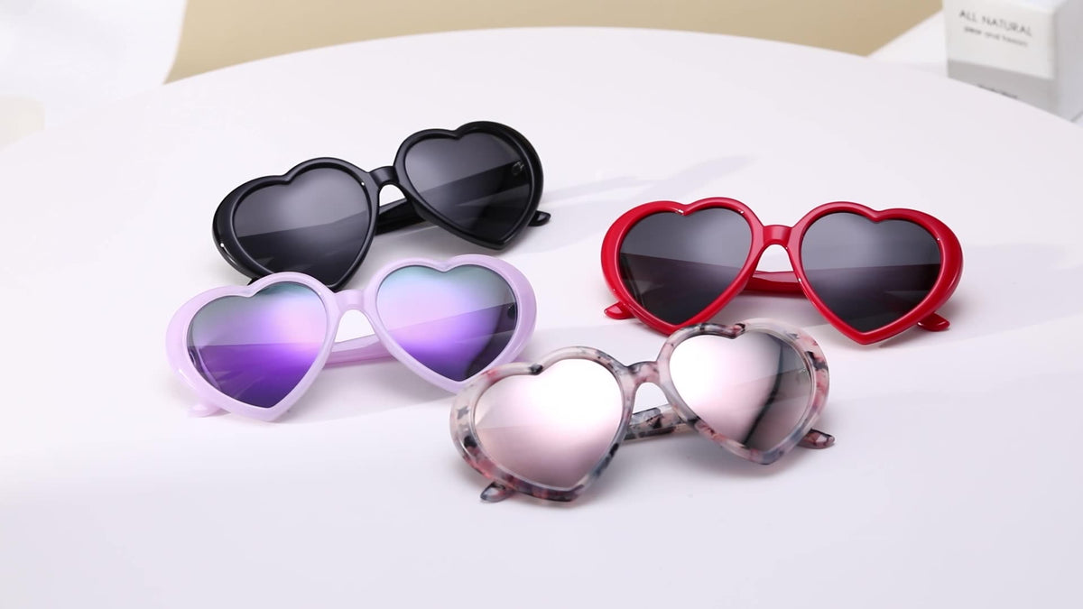 Retro Heart Shape Frame Sunglasses - view 1