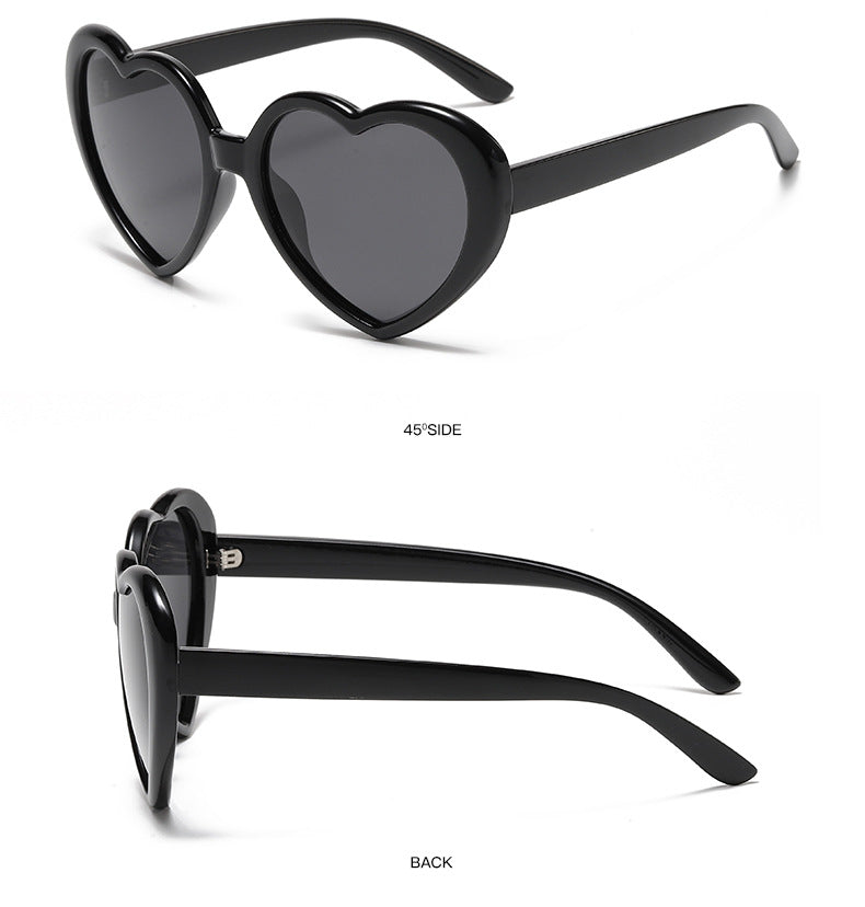 Retro Heart Shape Frame Sunglasses - view 5