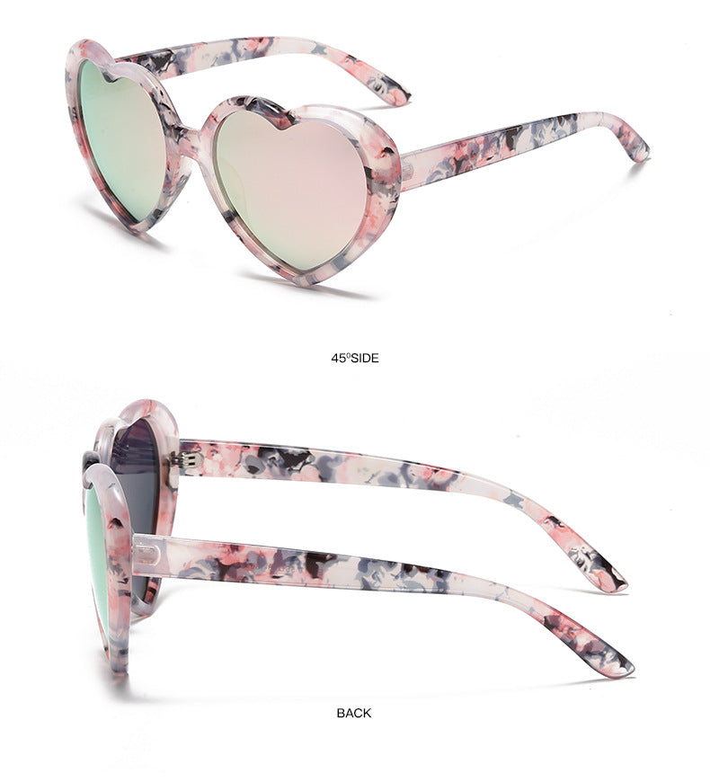 Retro Heart Shape Frame Sunglasses - view 9