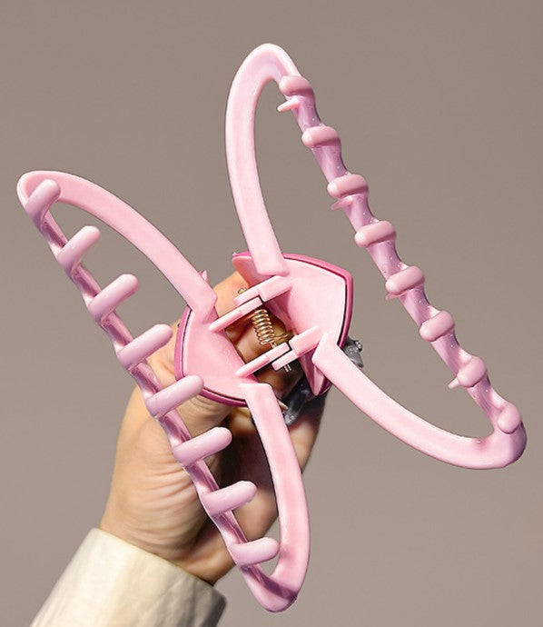 Heart Accent Curved Banana Claw Clip - view 5