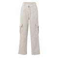 High Waist Flap Pocket Cargo Pants - Apricot