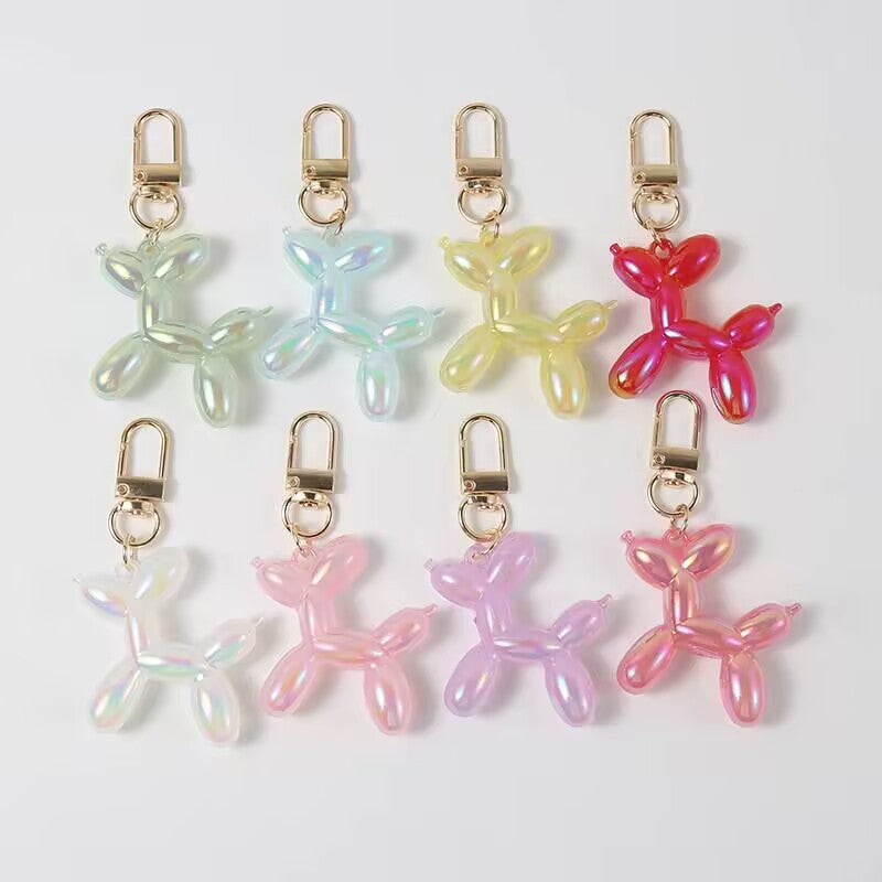Jelly Balloon Dog Bag Charm Keychain - view 3