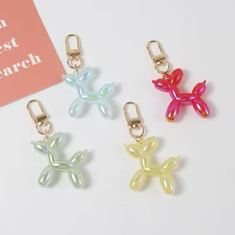 Jelly Balloon Dog Bag Charm Keychain - view 4