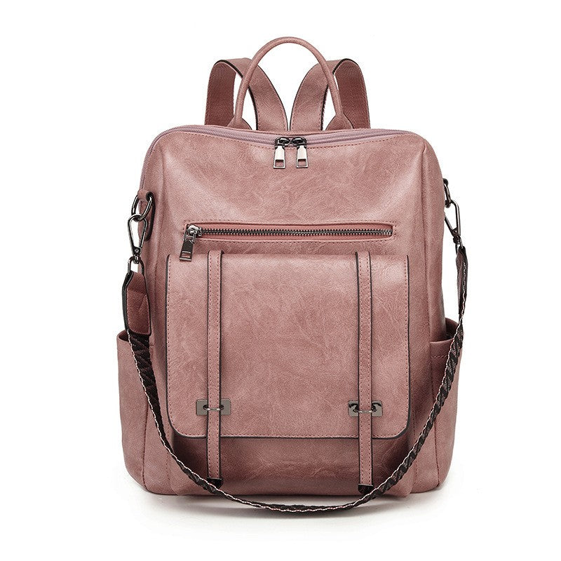 Convertible Backpack Purse with Woven Guitar Strap