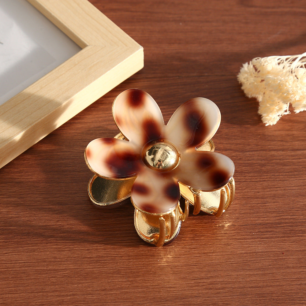 Marbled Daisy Mini Claw Clip - Color_4