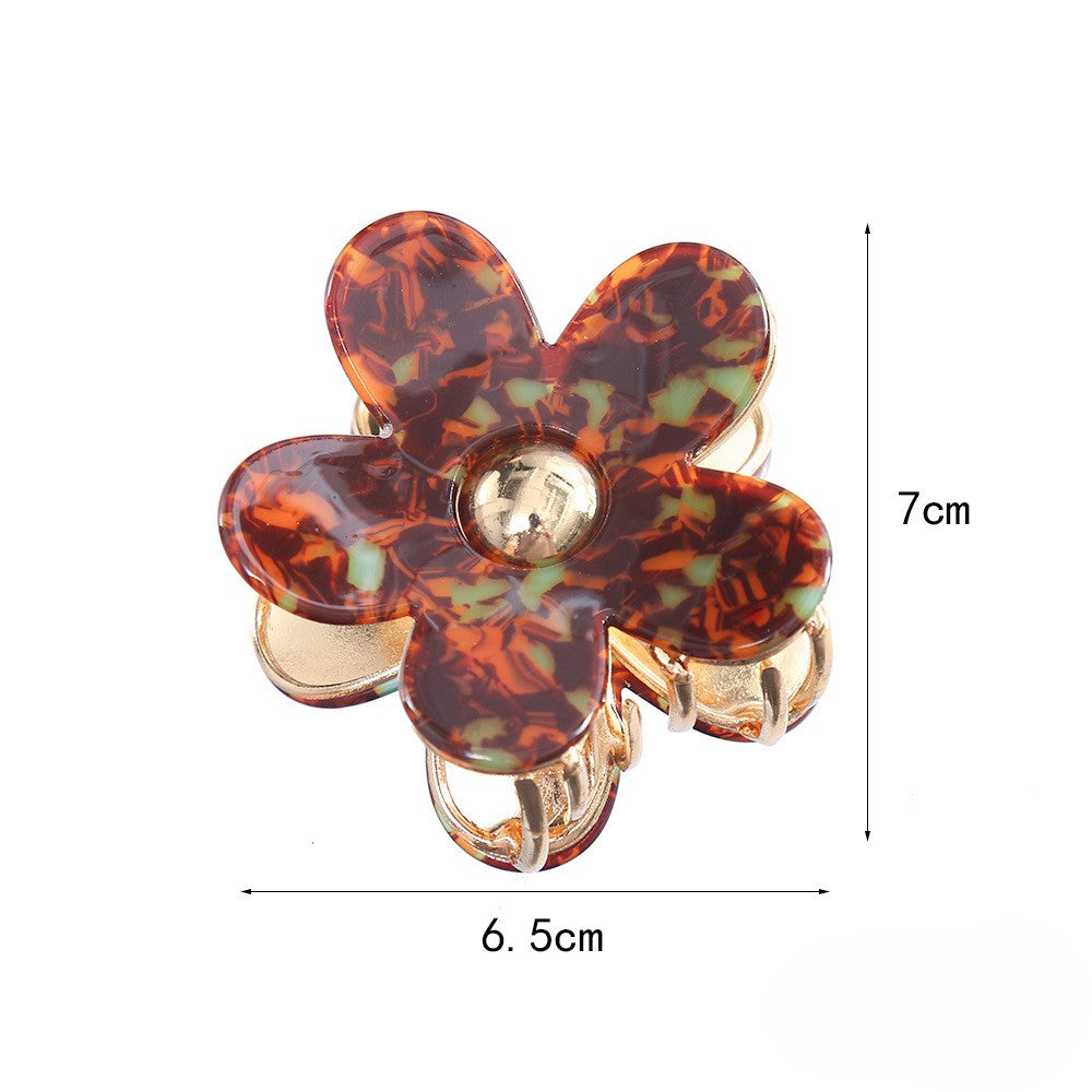 Marbled Daisy Mini Claw Clip - view 1