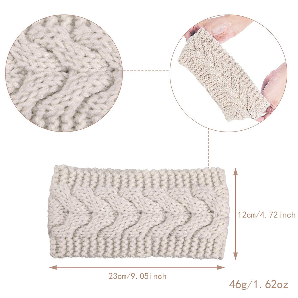 Cable Knit Fleece Lined Ear Warmer Headband - view 3