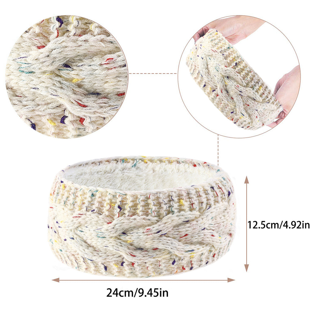Cable Knit Fleece Lined Ear Warmer Headband - view 4