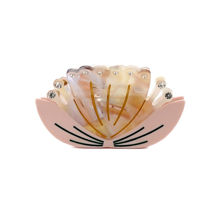 Lotus Flower Rhinestone Claw Clip - Color_2