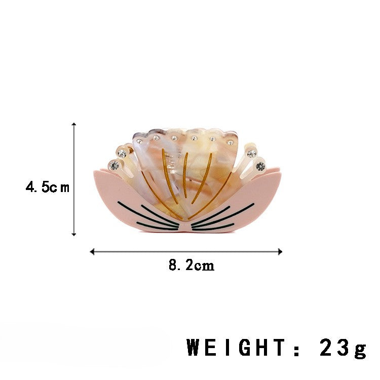 Lotus Flower Rhinestone Claw Clip - view 3