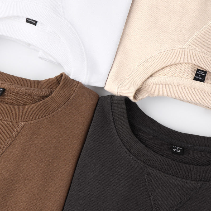 Oversized Cotton Crewneck Sweatshirt - Brown - 7