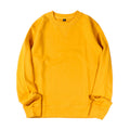 Oversized Cotton Crewneck Sweatshirt - Mustard