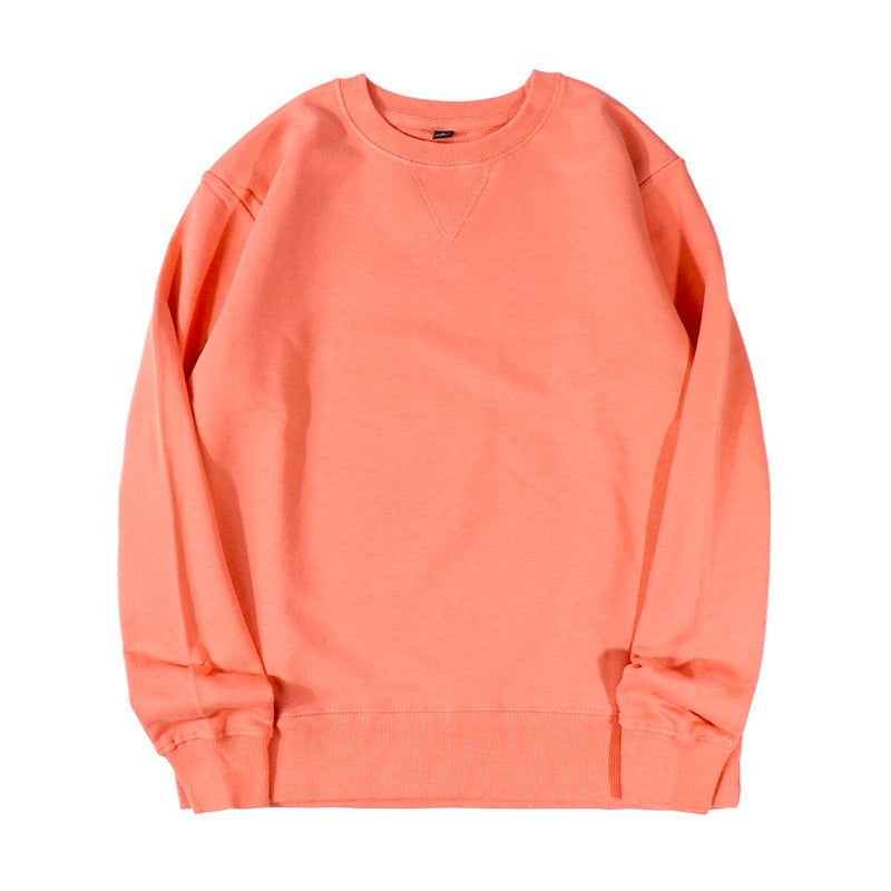 Oversized Cotton Crewneck Sweatshirt - salmon