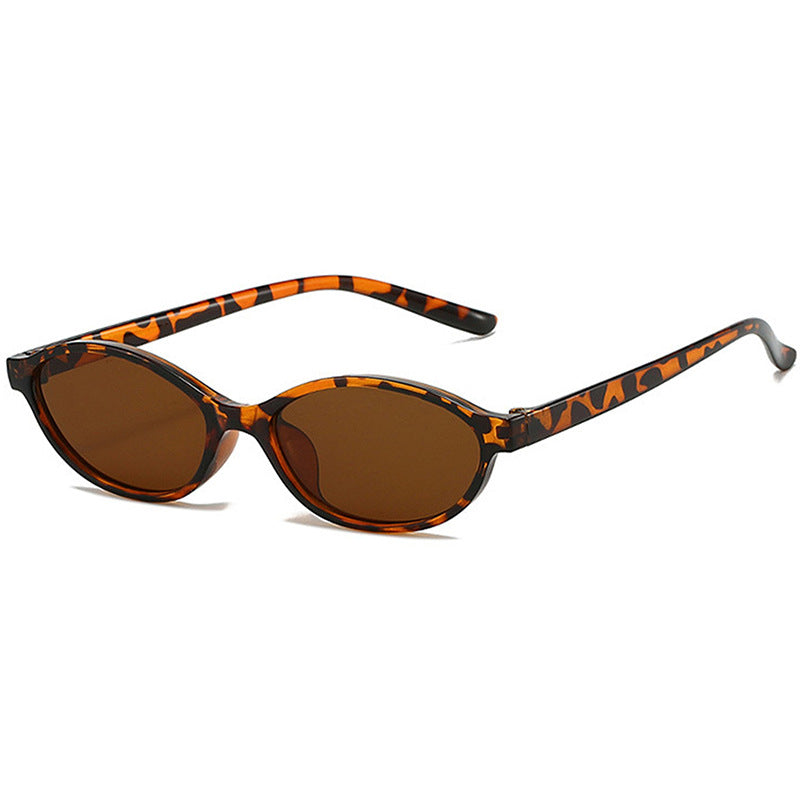 Small Oval Sunglasses With Slim Temples - Color_03