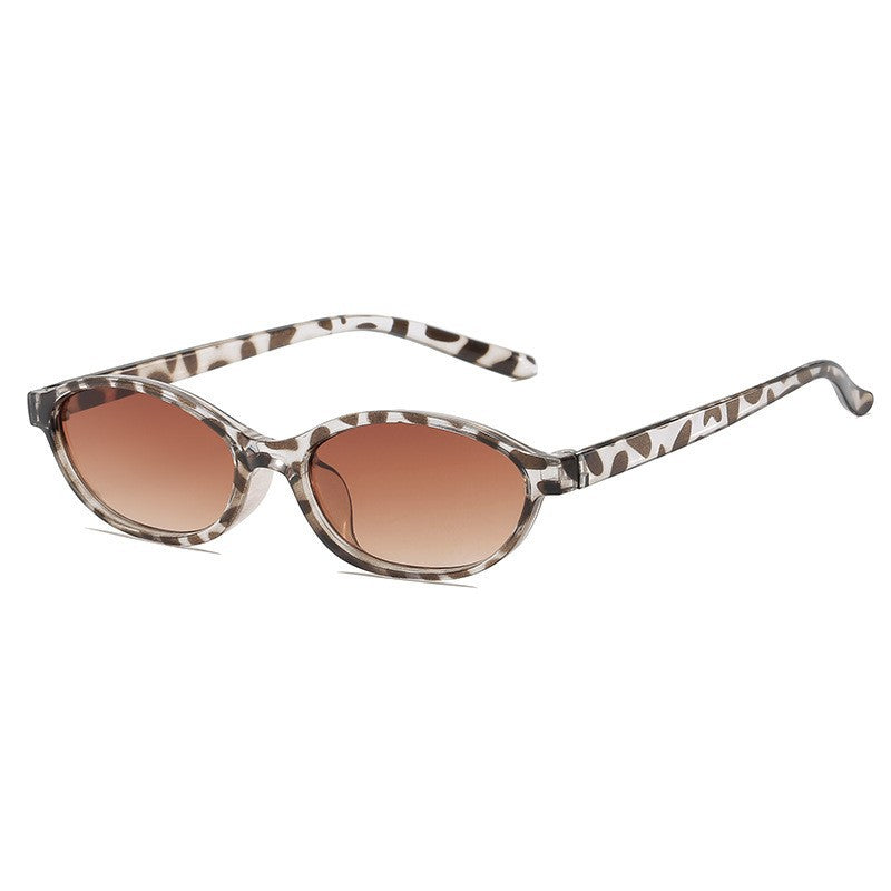 Small Oval Sunglasses With Slim Temples - Color_04
