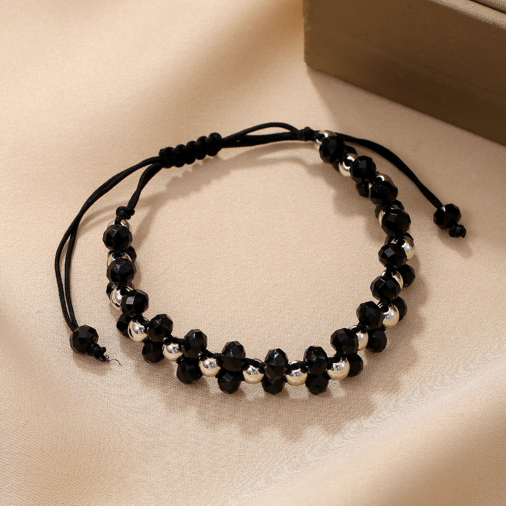Handmade Beaded Adjustable Braided Bracelet - Color_1