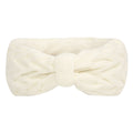 Chunky Cable Knit Bow Knot Headband - White