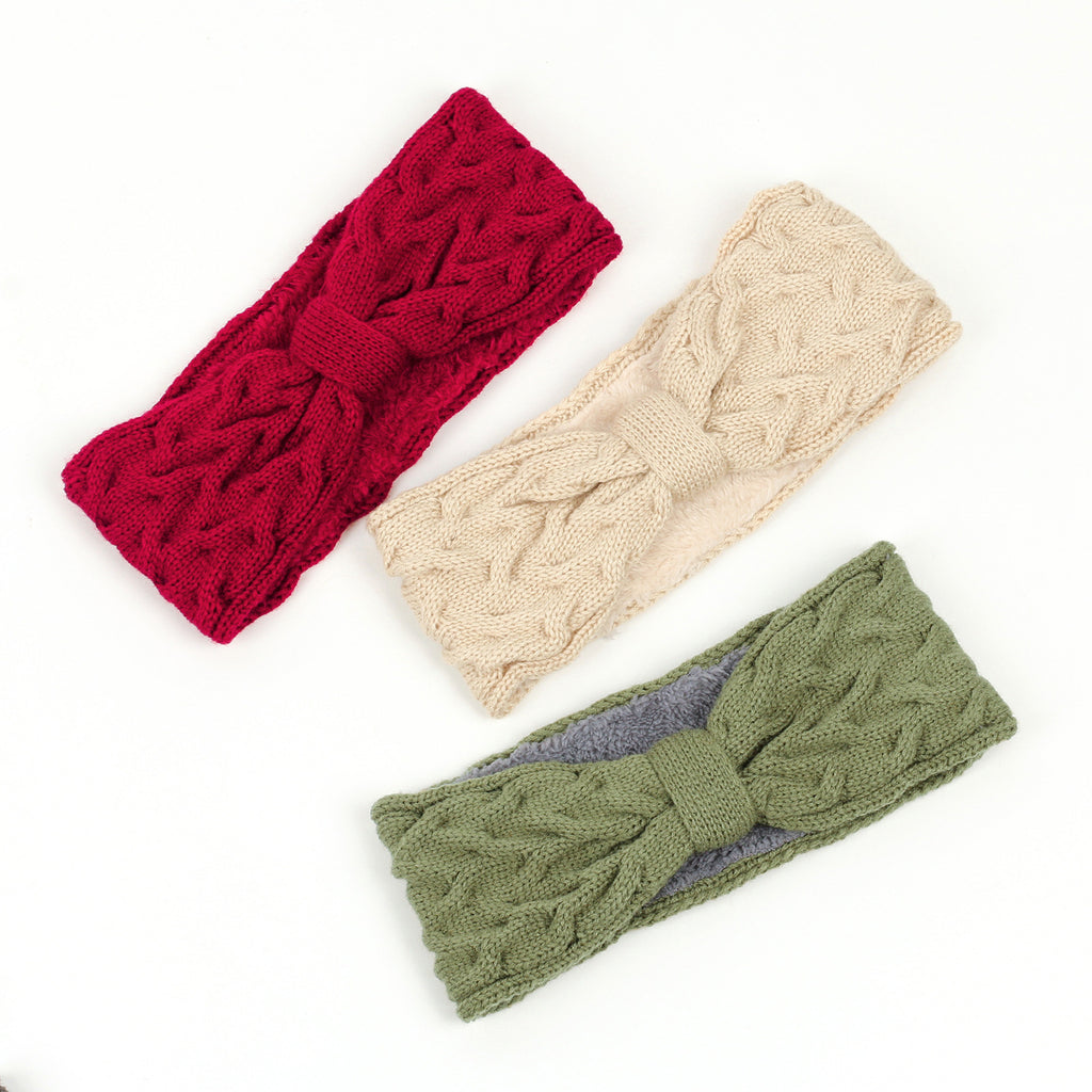 Chunky Cable Knit Bow Knot Headband - view 13