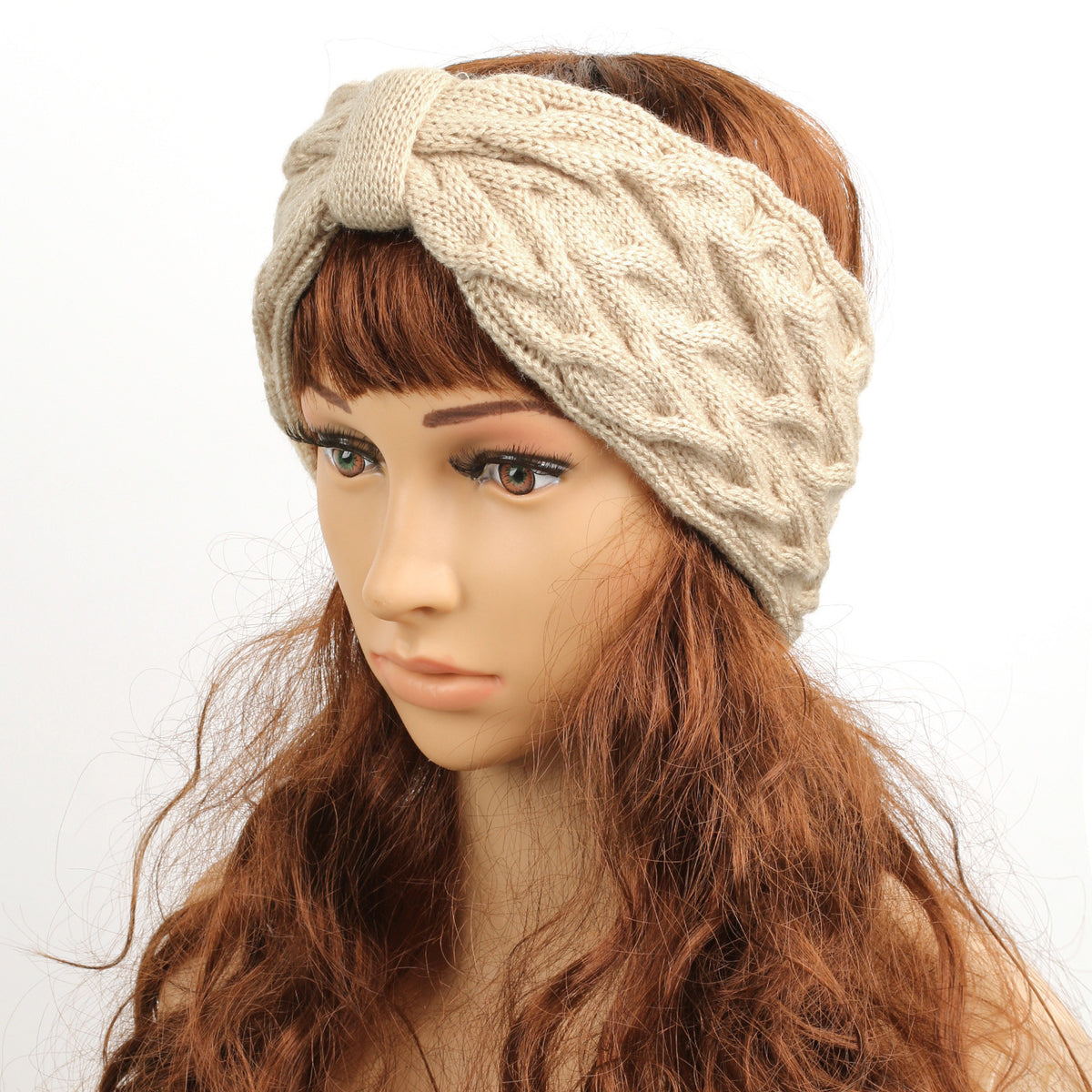Chunky Cable Knit Bow Knot Headband - view 15
