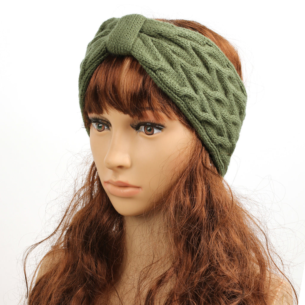 Chunky Cable Knit Bow Knot Headband - view 18