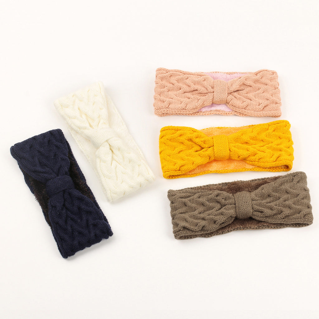 Chunky Cable Knit Bow Knot Headband - view 6
