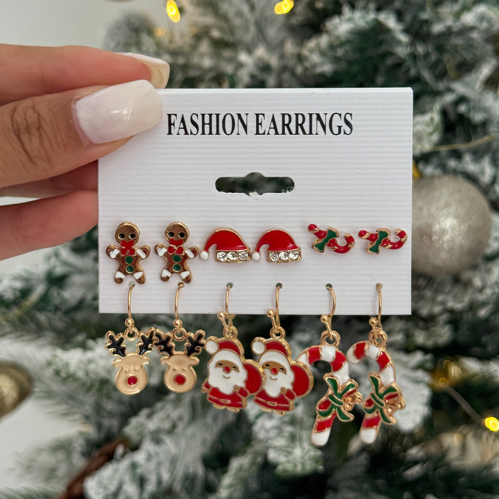 Christmas Charm Dangle Earring Set - NO-5 - 1