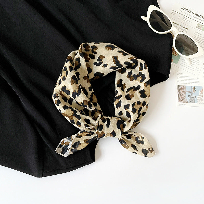 Retro Print Cotton Bandana Square Scarf Neckerchief - C3