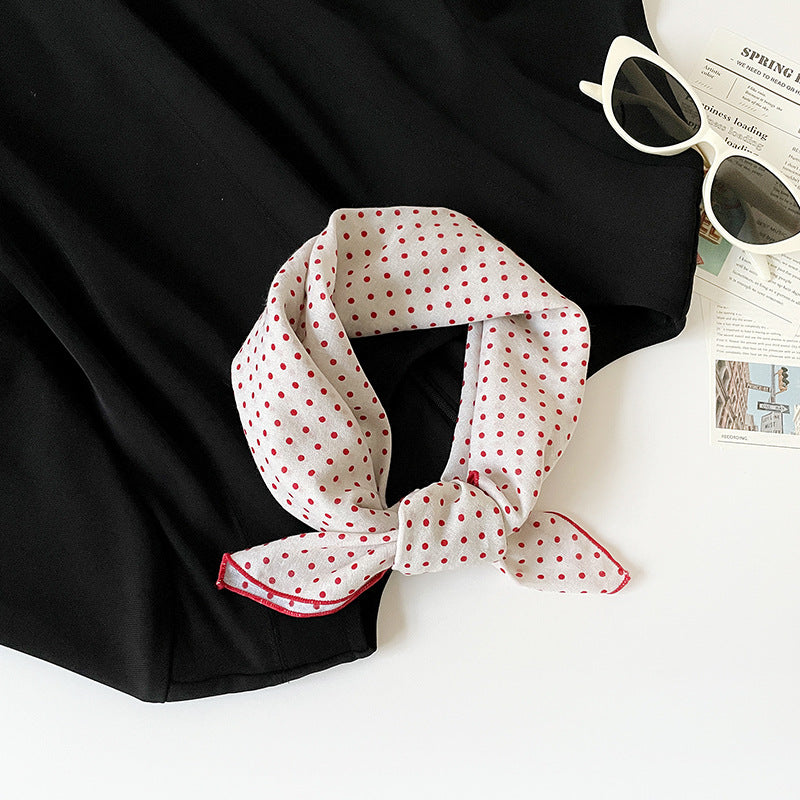 Retro Print Cotton Bandana Square Scarf Neckerchief - C6