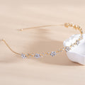 Rhinestone Floral Vine Thin Headband - Color_2