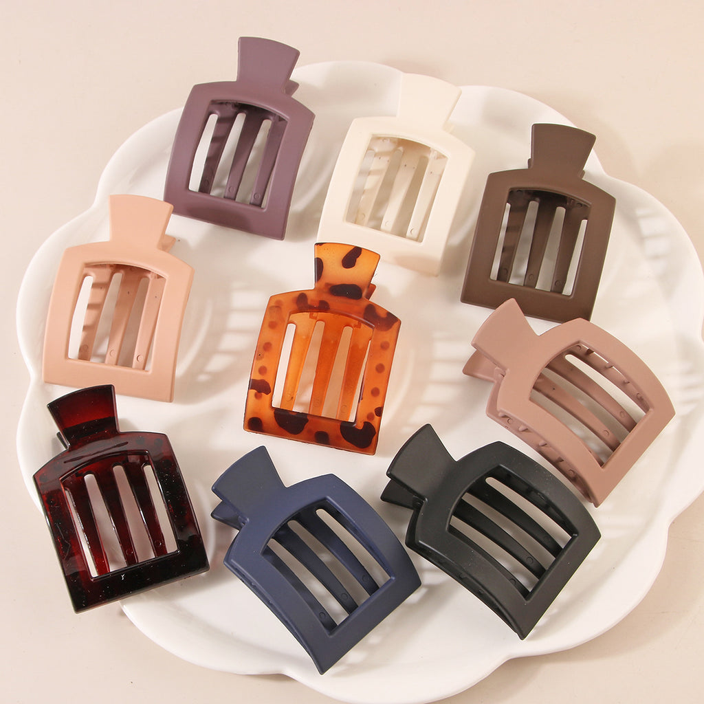 Frosted Square Mini Ponytail Hair Clip