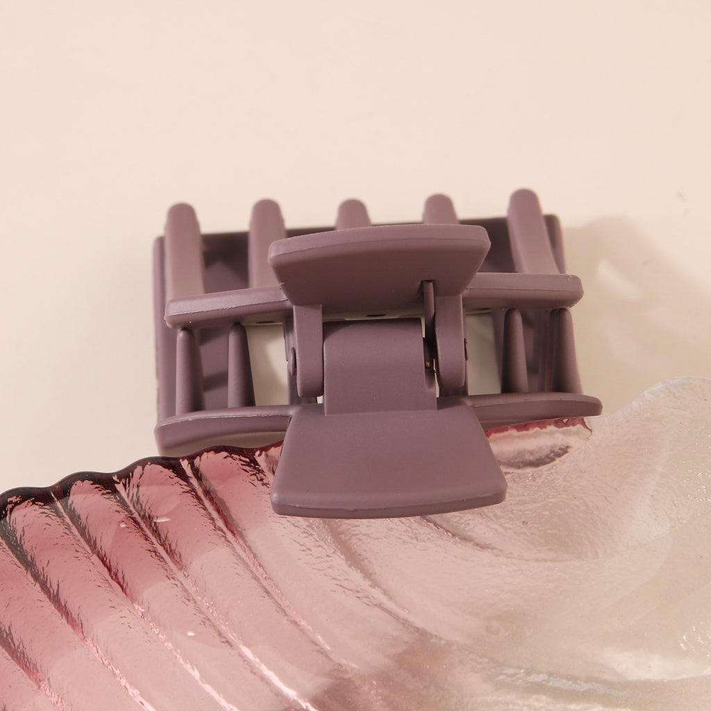 Frosted Square Mini Ponytail Hair Clip - view 2