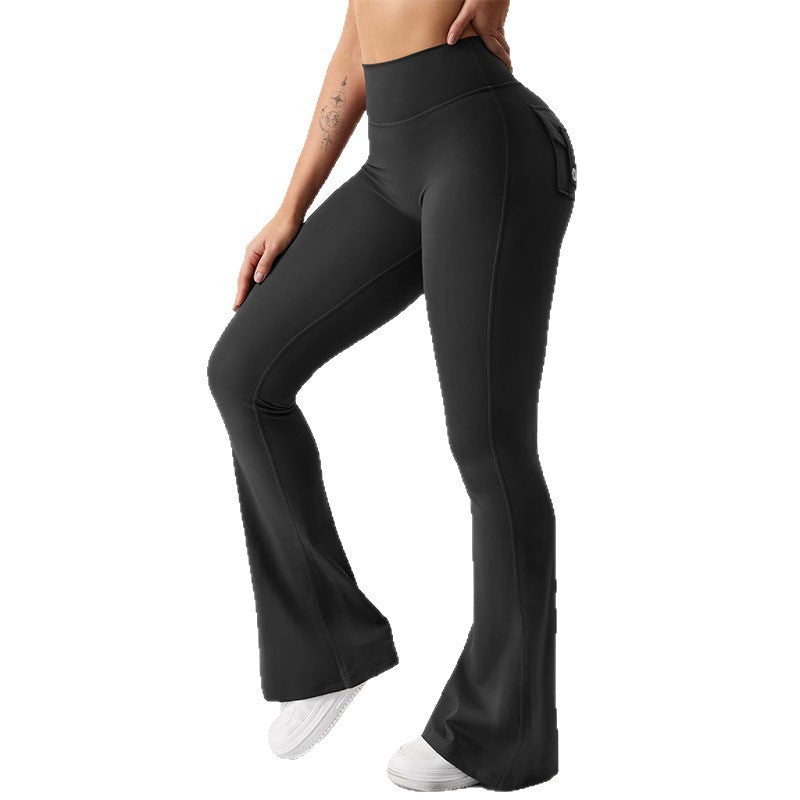 Cargo Pocket Scrunch Butt Flare Yoga Leggings